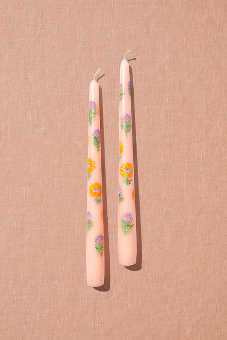 Spring & Mulberry Chocolate Handpainted Candles by Farm2Me