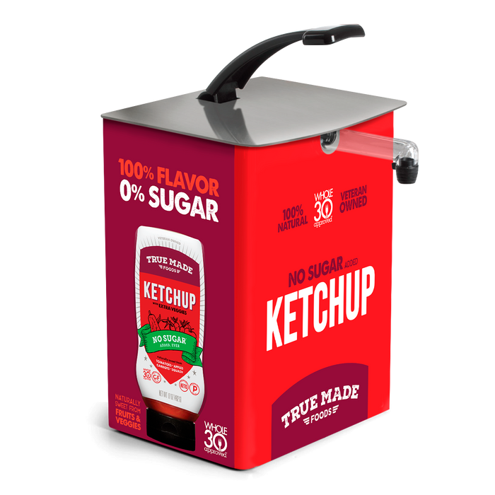True Made Foods No Sugar Ketchup - 3 Gallon Bag-in-Box bulk by Farm2Me