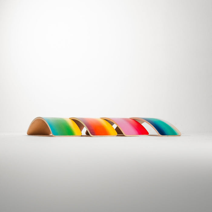 Child's balance development with wobble board