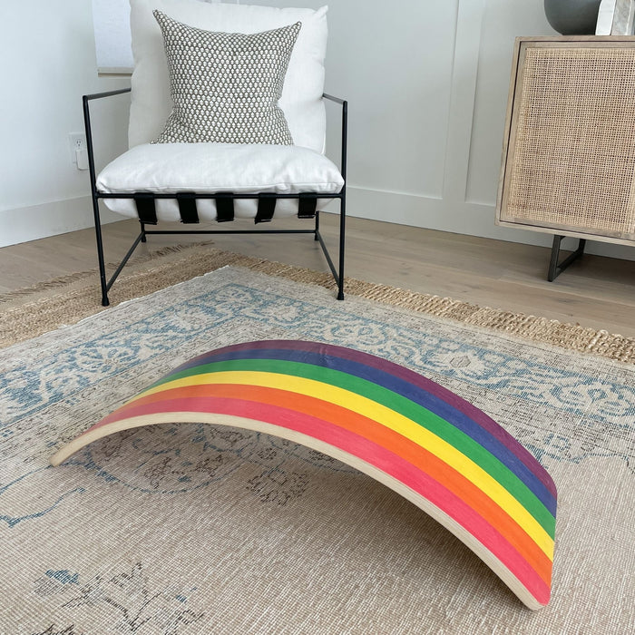 Child's wobble board for fun play