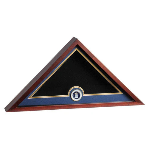 Air Force flag case, Air force memorial Flag display case, Air force burial flag display, Air force Large flag display frame