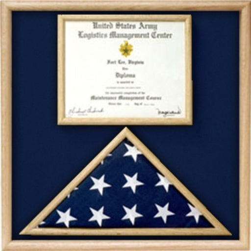 Air Force Flag and certificate Display case., , The Military Gift Store, Air Force Flag