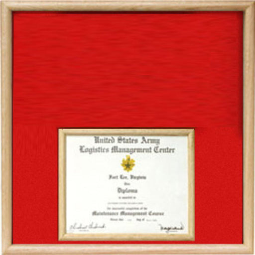 Air Force certificate at bottom Display case., , The Military Gift Store, Military medal and Certificate frame