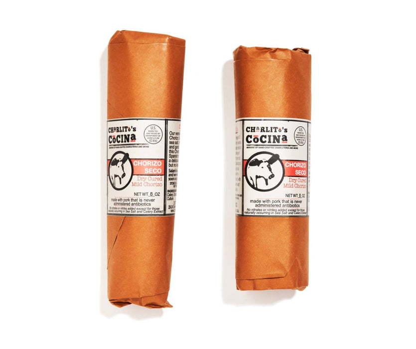 Charlito's Cocina - Charlito’s Cocina Chorizo Seco - Dry Cured Mild Chorizo - 16 x 5oz - Meat | Delivery near me in ... Farm2Me #url#