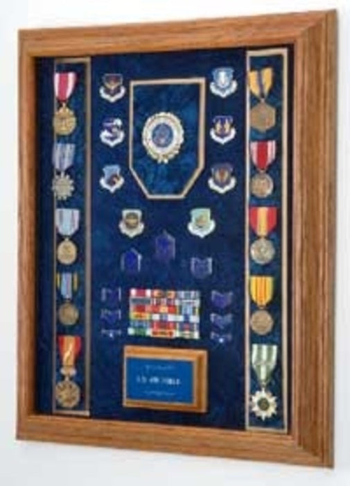 Deluxe Awards Display Case., , The Military Gift Store, Military medal and Certificate frame
