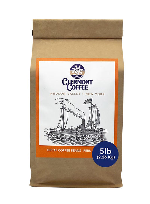Clermont Coffee Decaffeinated Peru bag - 5lb (2,26kg) by Farm2Me