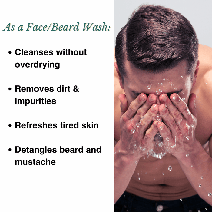 Essential Men's Grooming Bundle - 3-in-1 Wash for Hair and Body + Face + Beard Wash with Tea Tree Oil by Abbot Kinney Apothecary Men's Grooming Los Angeles Brands