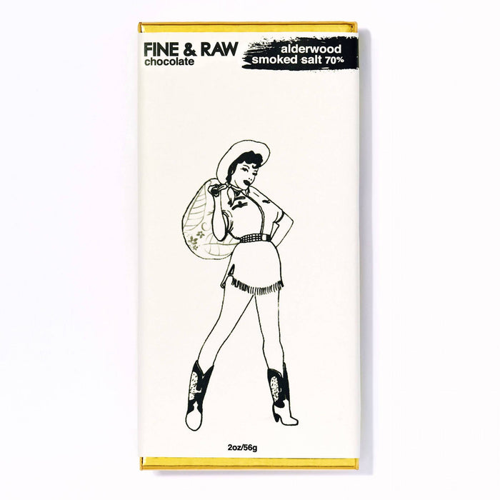 FINE & RAW chocolate - Fine and Raw Dark Chocolate Alderwood Smoked Sea Salt Bars, Organic (70% Cocoa / Cacao) - 10 Bars x 2oz - Snacks | Delivery near me in ... Farm2Me #url#