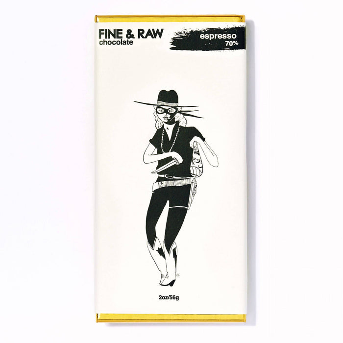 FINE & RAW chocolate - Fine and Raw Dark Chocolate & Espresso Beans Bar (70% Cocoa / Cacao), Organic - 10 Bars x 2oz - Snacks | Delivery near me in ... Farm2Me #url#