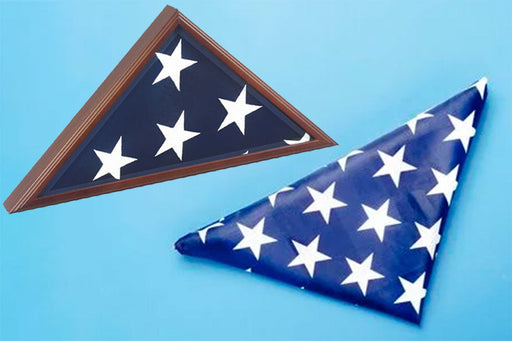A Flag Display Case for A Large American Flag, , The Military Gift Store, Folded American Flags