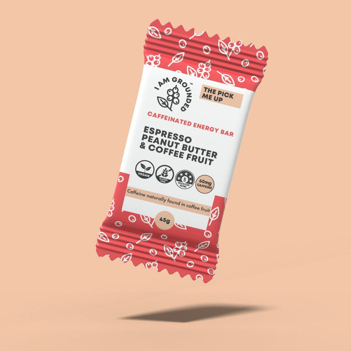I Am Grounded - I Am Grounded THE PICK ME UP- Espresso, Peanut Butter & Coffee Fruit Box (V) (GF) - 1/4 Pallet (192 Boxes x 10 Packs) - Snack | Delivery near me in ... Farm2Me #url#