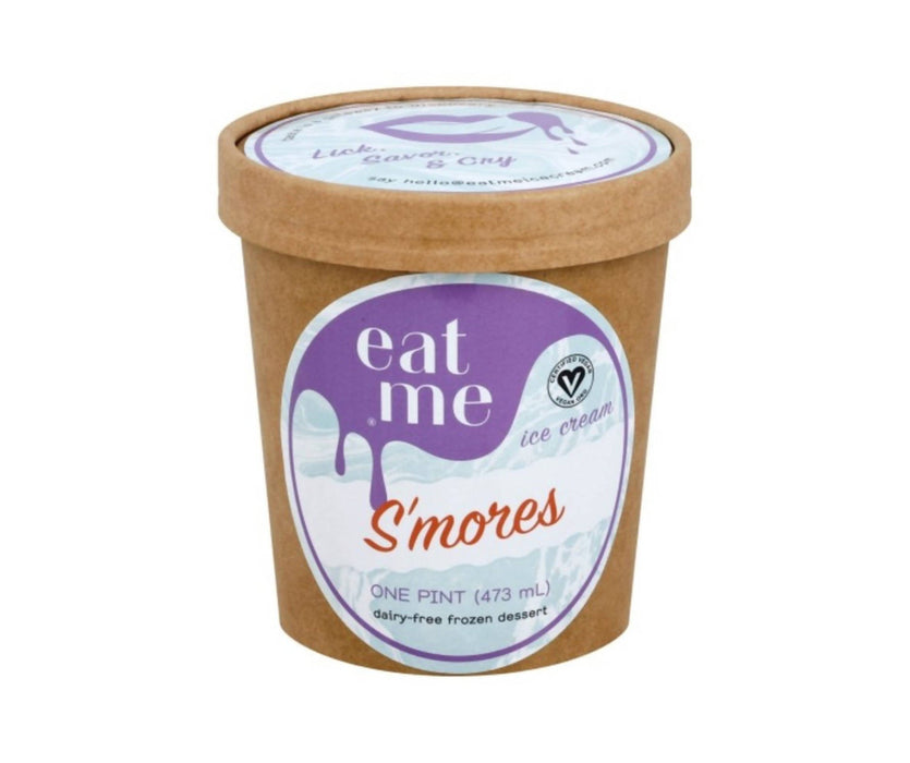 S'mores Vegan Ice Cream Pints - 8 x 16oz by Farm2Me