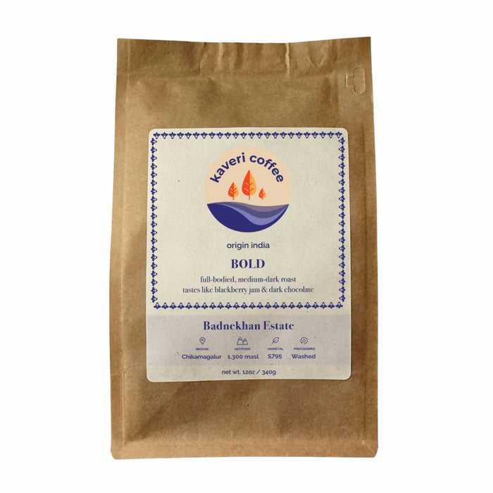 Kaveri Coffee - Bold | Badnekhan | Medium-Dark Roast (Whole Beans) - 6 bags x 12oz - Beverage | Delivery near me in ... Farm2Me #url#