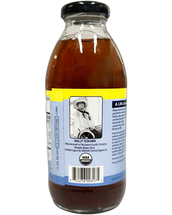 Granny Squibbs Sally's Lemon Sweetened Organic Iced Tea - 12 bottles x 16oz case by Farm2Me