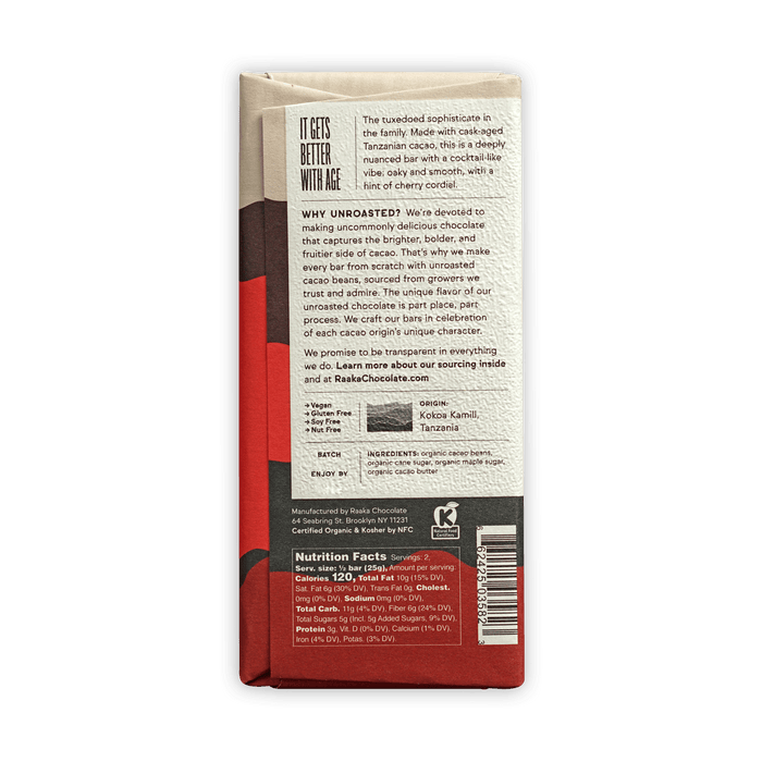 Raaka Bourbon Cask Aged 82% by Farm2Me
