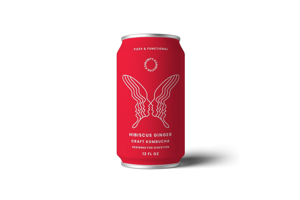 RMBR - Komunity Kombucha "Awaken" Hibiscus Ginger Kombucha Cans - 24 x 12oz - Functional Kombucha Beverage | Delivery near me in ... Farm2Me #url#