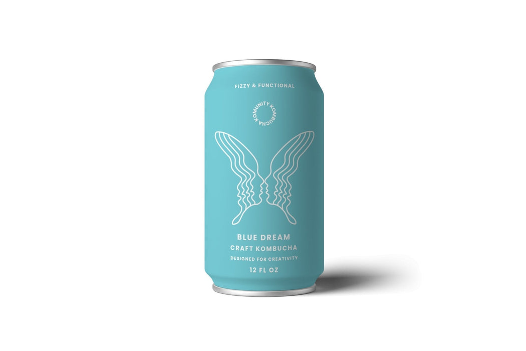 RMBR - Komunity Kombucha "Dream" - Blue Dream Kombucha Cans - 24 x 12oz - Functional Kombucha Beverage | Delivery near me in ... Farm2Me #url#