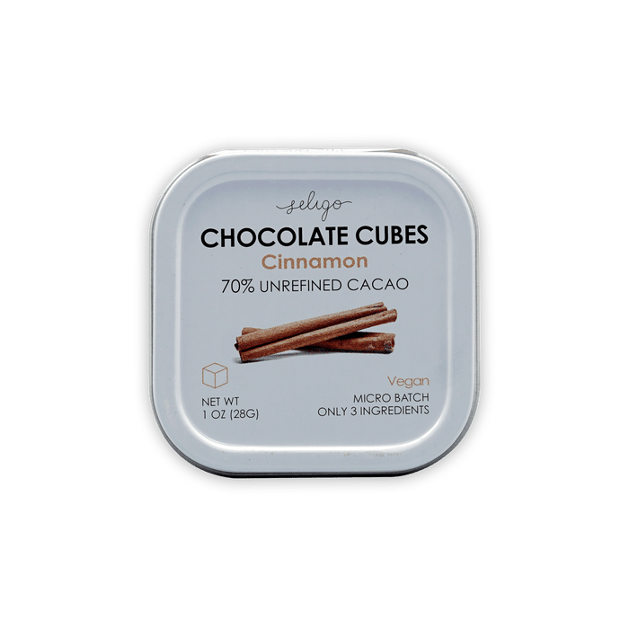 Seligo Unrefined Dark Chocolate Cubes w/ Cinnamon 70% by Farm2Me