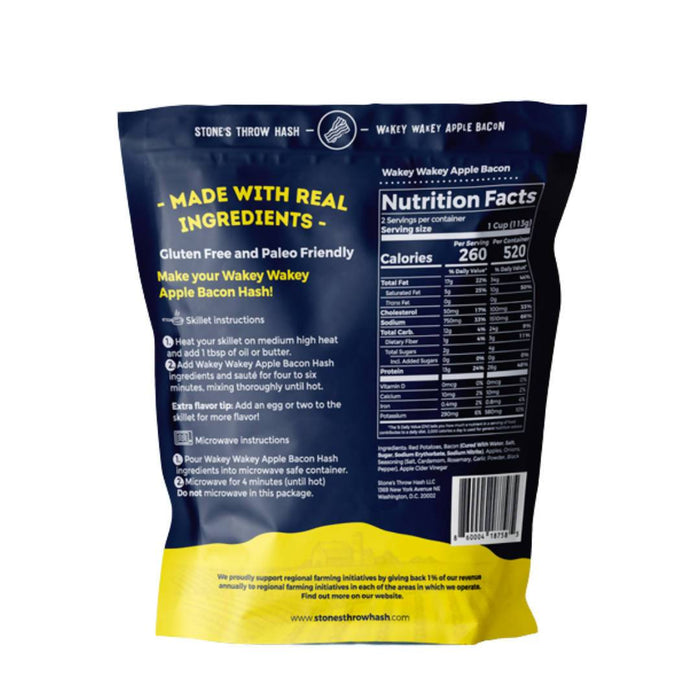 Stone’s Throw Hash Wakey Wakey Apple Bacon Hash Bags - 6 bags x 8oz by Farm2Me