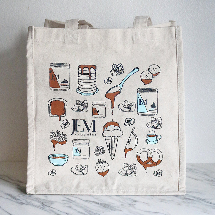 JEM Organics Eco-Friendly Canvas Tote Bag by Farm2Me