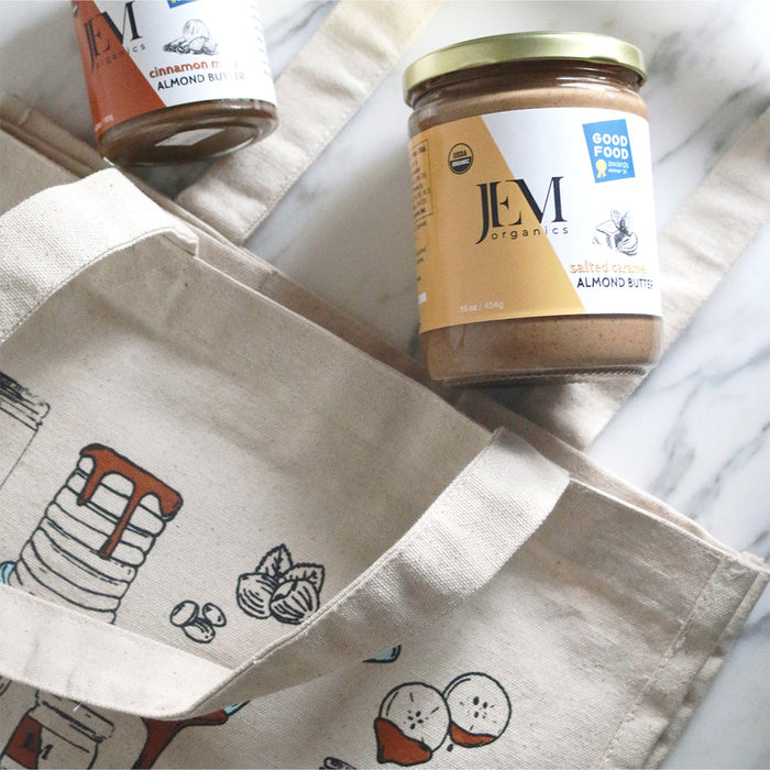 JEM Organics Eco-Friendly Canvas Tote Bag by Farm2Me