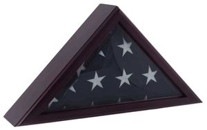 Veteran Flag Case Black Cherry,Veteran Flag Display Case., , The Military Gift Store, Personalized Flag Display Case