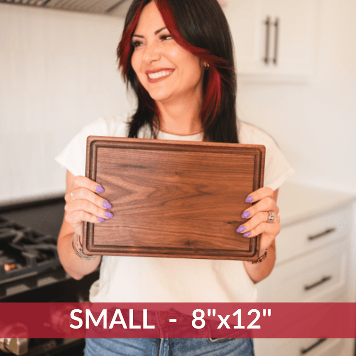 Small Walnut Wood Cutting Board by Virginia Boys Kitchens
