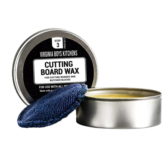 Virginia Boys Kitchens Wood Wax Original Line - Orange All Natural Coconut Oil and Beeswax Wood Finishing Wax, 4 oz Tin - Original