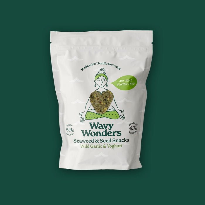 Wavy Wonders’ Wild Garlic & Yogurt bags - 6 bags x 1.05oz (30g) case by Farm2Me