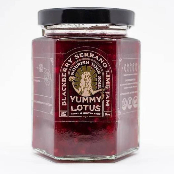 Yummy Lotus - Blackberry Serrano Lime Jam Jars - 6 x 6oz - Pantry | Delivery near me in ... Farm2Me #url#