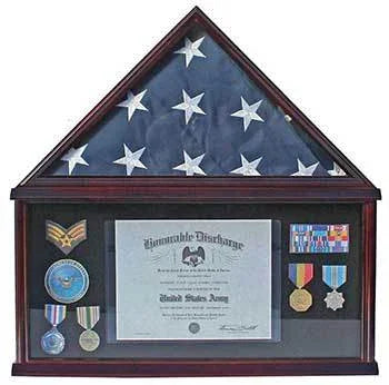 American-made challenge coin holders, wall displays and military shadow boxes