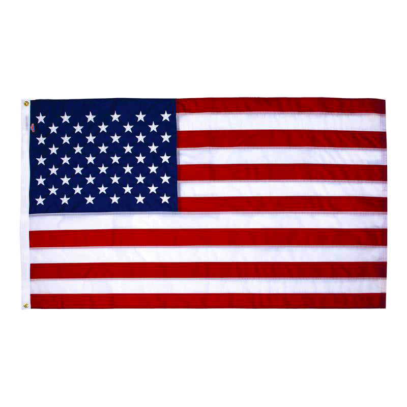 Nylon and polyester American flags compared for outdoor use