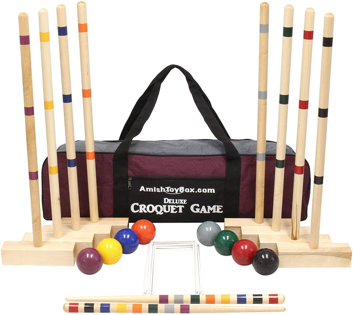 Croquet set with wooden