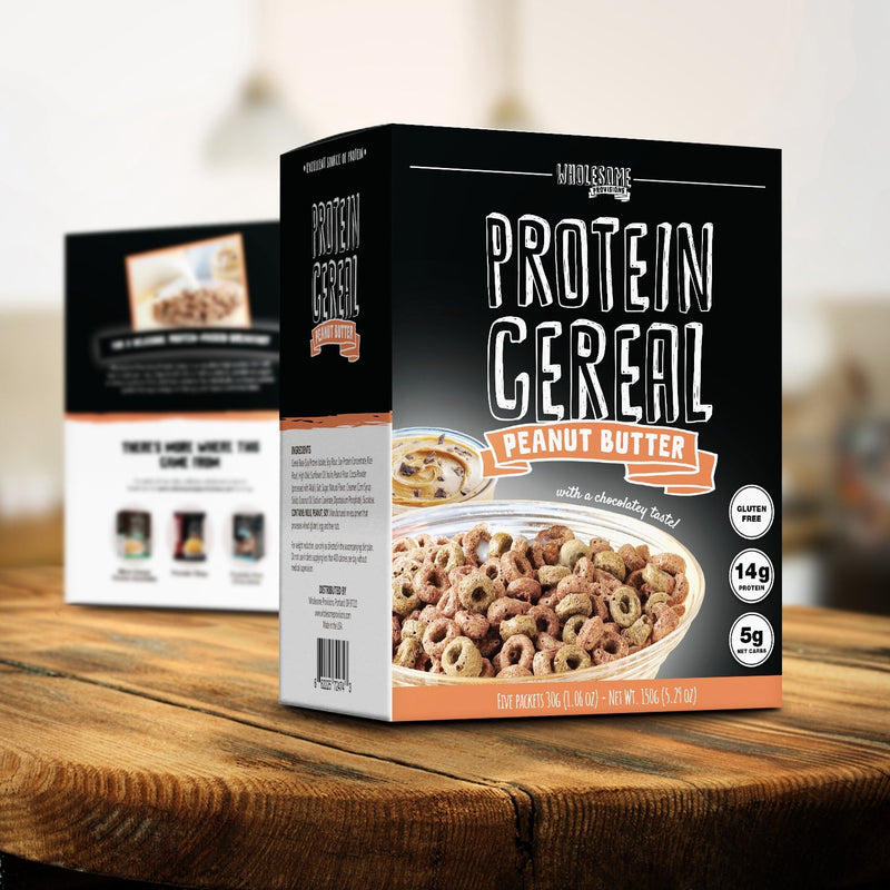 Peanut Butter Protein Cereal - High Protein & Fiber, Low Carb