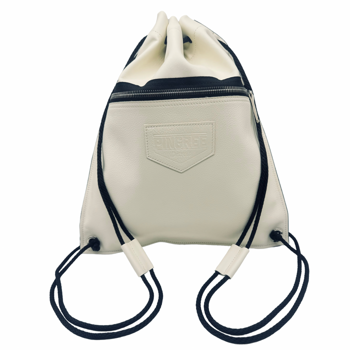 Detroit Drawstring Backpack in Leather ( Made to Order)