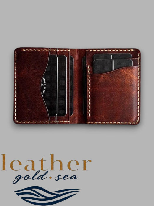 Custom Black Belts Style Texas Leather Wallet