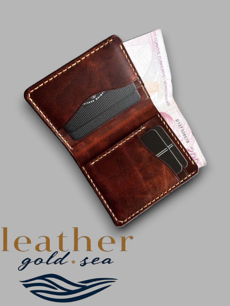 Custom Black Belts Style Texas Leather Wallet