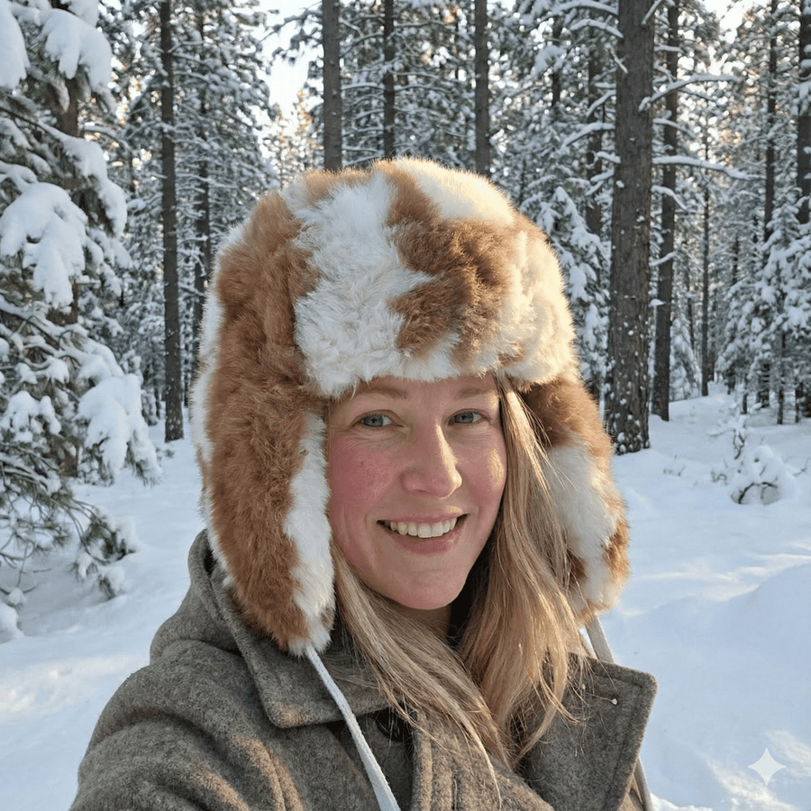 100% Baby Alpaca  RCMP Fur Hat With Earflaps Chullo