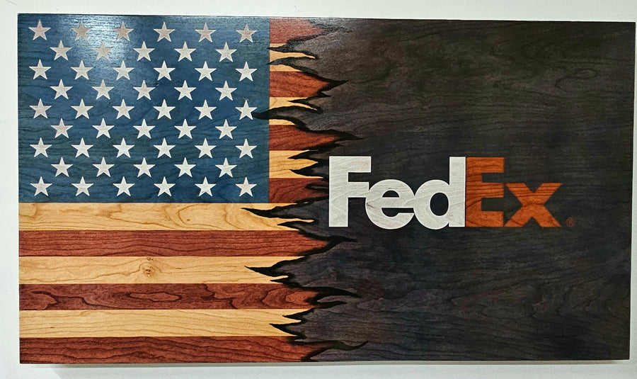 The American Combination Flag Collection – Handcrafted Solid Hardwood Flags – Made by U.S. Veterans
