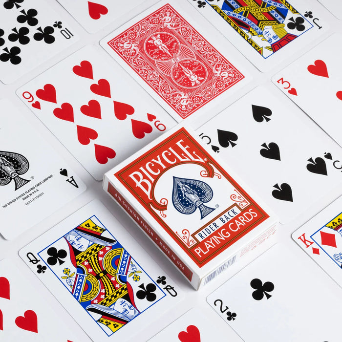 Bicycle 807 Rider Back Playing Cards – Brick of 12 Red Decks or 12 Blue Decks