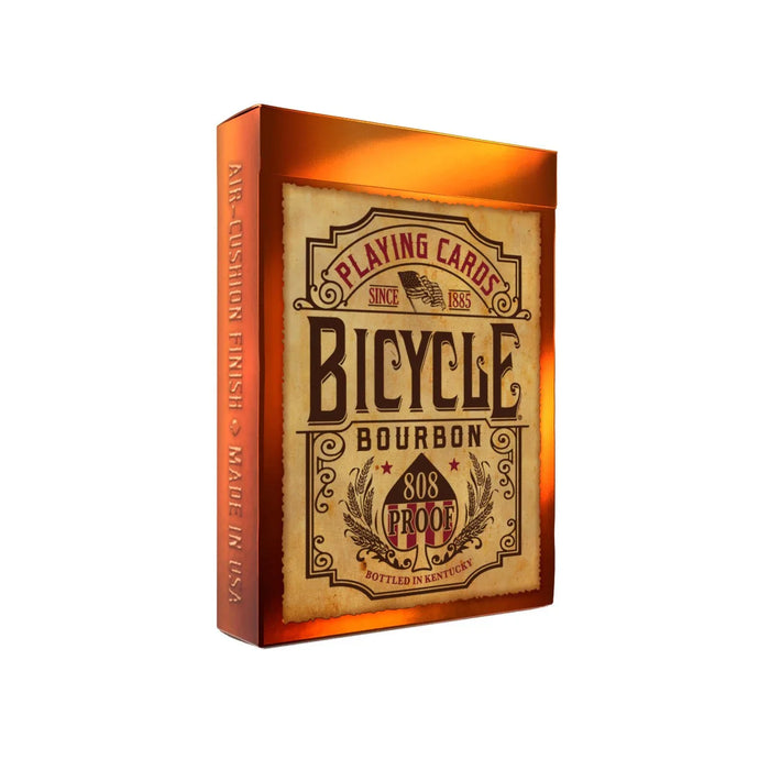 Bicycle Bourbon tuck box with vintage label artwork