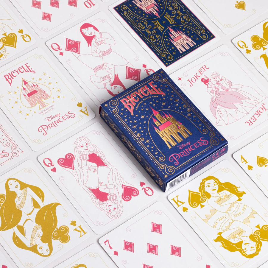 Bicycle Disney Princess Playing Cards – Pink or Blue Enchanted Edition