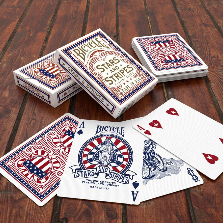 Bicycle Stars and Stripes Playing Cards – Uncle Sam's Patriotic Game Night Deck
