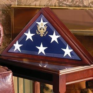 Flag Display Cases, Burial Flag Display Case solid cherry, hand crafted flag case