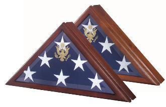 Marine Corp flag Case,Presidential Flag Display Case with Seal and hinged lid