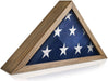 Rustic Flag Case - SOLID WOOD Military Flag Display Case for 9.5 x 5, , The Military Gift Store, American Flag Frames