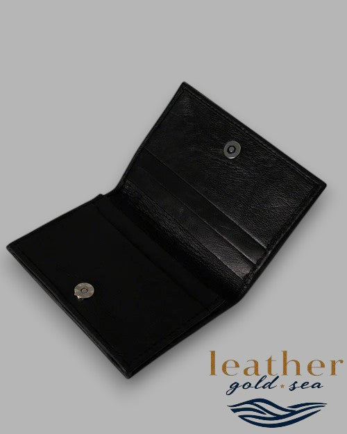 custom wallet card – Black Handmade Leather