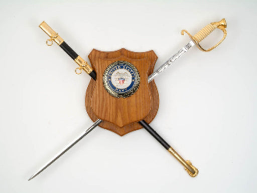 Military Sword Plaque Deluxe - Sword Wall Display., , The Military Gift Store, Sword Display Products