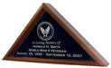 Personalized Flag Case, With Laser Engraved Glass For Large Flag, , The Military Gift Store, Personalized Flag Display Case