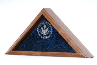 Personalized Flag Case, With Laser Engraved Glass For Large Flag, , The Military Gift Store, Personalized Flag Display Case